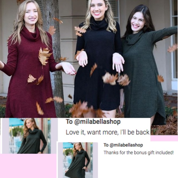 Black sweater dress - Picture 5 of 6